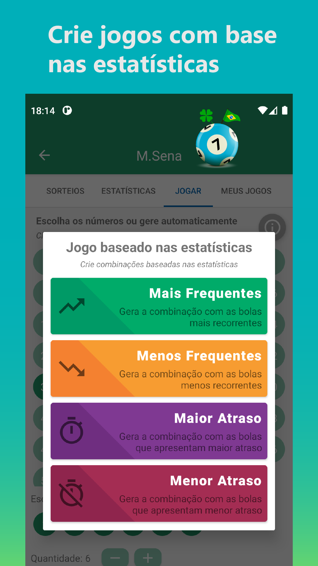 Geração de jogos baseada em estatísticas